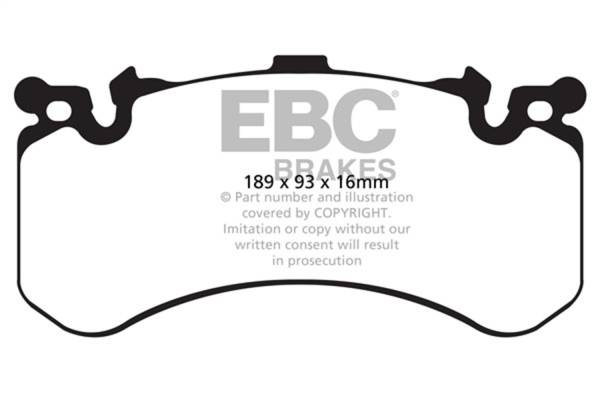 EBC Brakes - EBC Brakes Redstuff Ceramic Low Dust Brake Pads