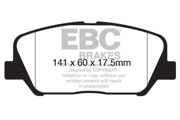 EBC Brakes - EBC Brakes Redstuff Ceramic Low Dust Brake Pads DP32172C