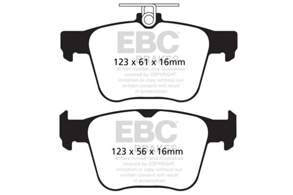 EBC Brakes - EBC Brakes Redstuff Ceramic Low Dust Brake Pads