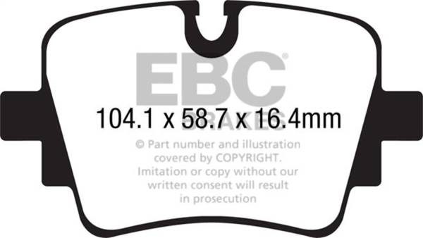 EBC Brakes - EBC Brakes Redstuff Ceramic Low Dust Brake Pads