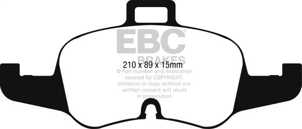 EBC Brakes - EBC Brakes Redstuff Ceramic Low Dust Brake Pads