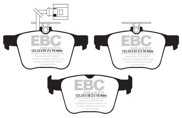 EBC Brakes - EBC Brakes Redstuff Ceramic Low Dust Brake Pads