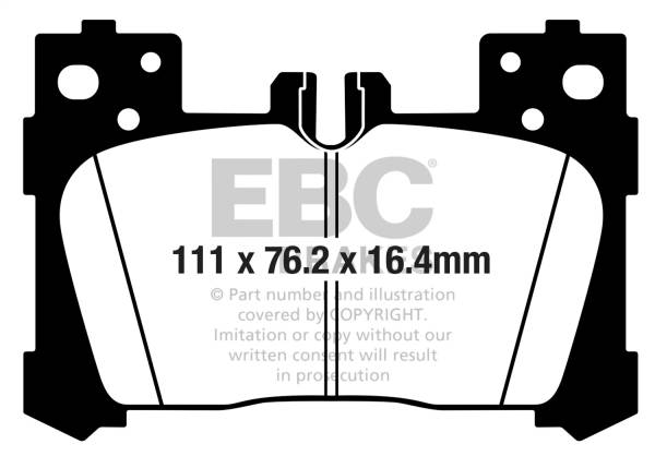 EBC Brakes - EBC Brakes Redstuff Ceramic Low Dust Brake Pads DP32324C