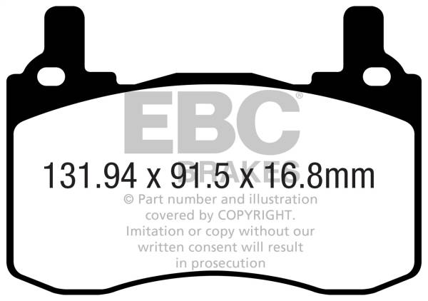 EBC - EBC 2017+ Kia Stinger 3.3L Twin Turbo Redstuff Rear Brake Pads - DP32357C