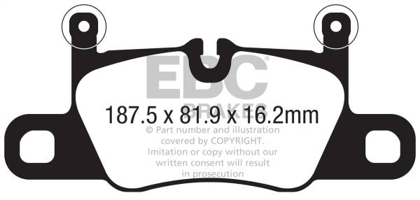 EBC Brakes - EBC Brakes Redstuff Ceramic Low Dust Brake Pads