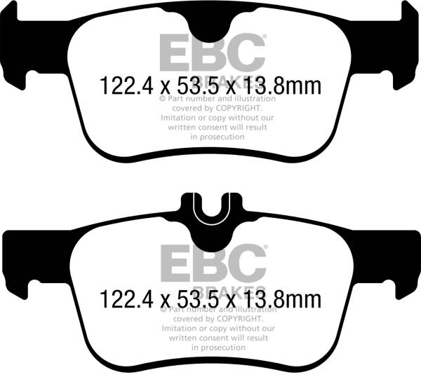 EBC Brakes - EBC Brakes Redstuff Ceramic Low Dust Brake Pads DP32402C