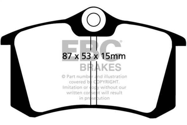 EBC Brakes - EBC Brakes Redstuff Ceramic Low Dust Brake Pads