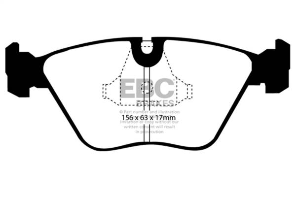 EBC Brakes - EBC Brakes Redstuff Ceramic Low Dust Brake Pads