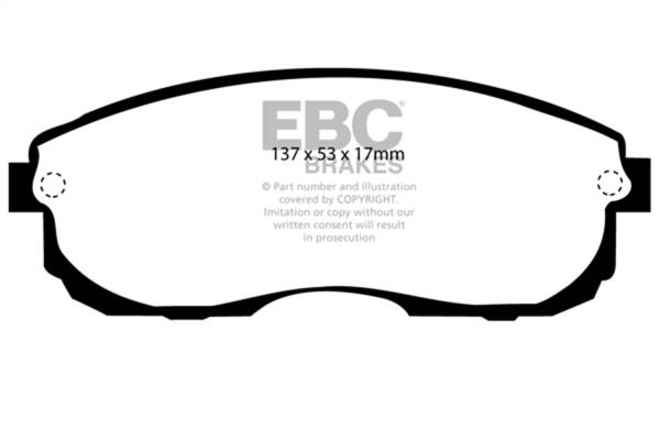 EBC - EBC 99-01 Infiniti G20 2.0 Redstuff Front Brake Pads - DP3775C