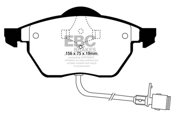 EBC Brakes - EBC Brakes Redstuff Ceramic Low Dust Brake Pads