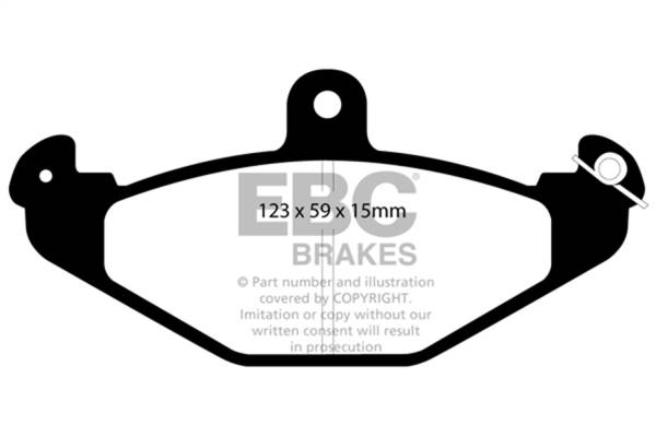 EBC Brakes - EBC Brakes Redstuff Ceramic Low Dust Brake Pads