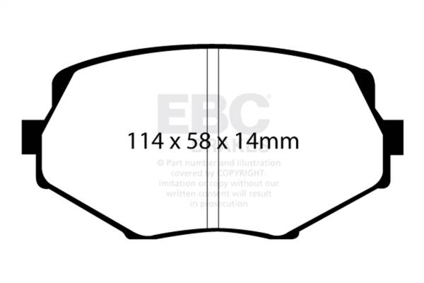 EBC Brakes - EBC Brakes Yellowstuff Street And Track Brake Pads DP41002R