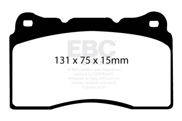 EBC Brakes - EBC Brakes Yellowstuff Street And Track Brake Pads DP41210R