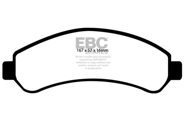 EBC Brakes - EBC Brakes Yellowstuff Street And Track Brake Pads DP41256R