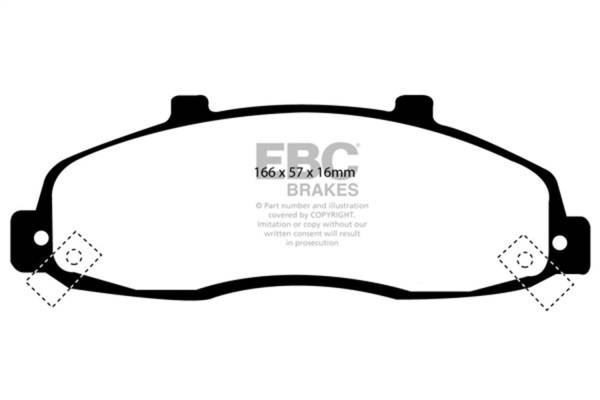 EBC Brakes - EBC Brakes Yellowstuff Street And Track Brake Pads DP41259R