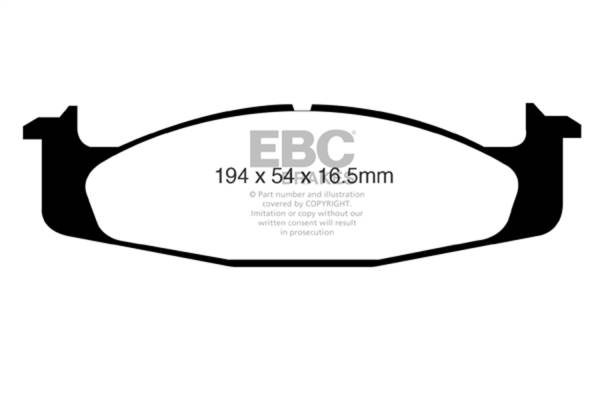 EBC Brakes - EBC Brakes Yellowstuff Street And Track Brake Pads DP41260R