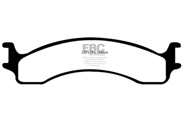 EBC Brakes - EBC Brakes Yellowstuff Street And Track Brake Pads DP41307R