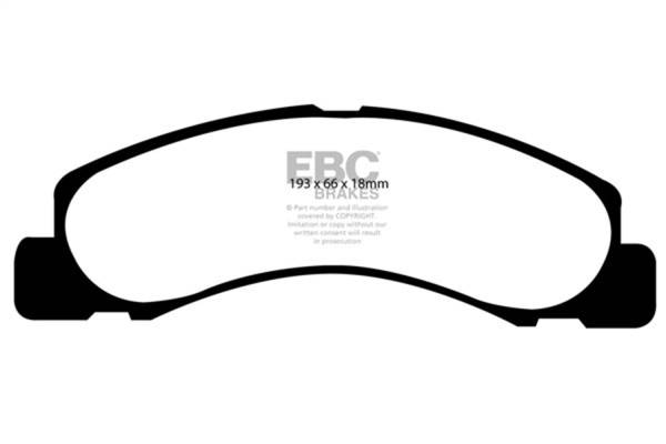 EBC Brakes - EBC Brakes Yellowstuff Street And Track Brake Pads DP41308R