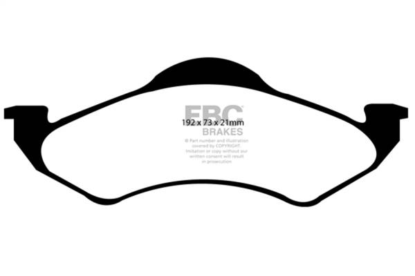 EBC Brakes - EBC Brakes Yellowstuff Street And Track Brake Pads DP41318R