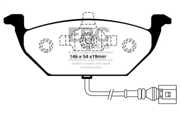 EBC Brakes - EBC Brakes Yellowstuff Street And Track Brake Pads