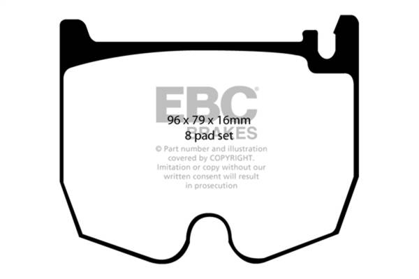 EBC Brakes - EBC Brakes Yellowstuff Street And Track Brake Pads