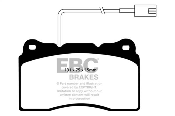 EBC Brakes - EBC Brakes Yellowstuff Street And Track Brake Pads