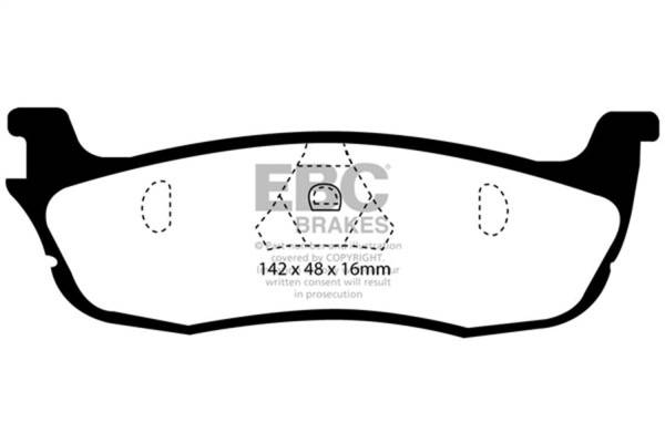 EBC - EBC 97-99 Ford Expedition 4.6 2WD Yellowstuff Rear Brake Pads - DP41601R