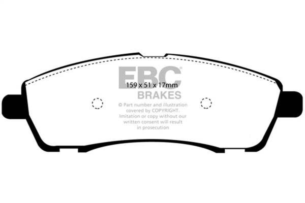 EBC - EBC 00-02 Ford Excursion 5.4 2WD Yellowstuff Rear Brake Pads - DP41603R