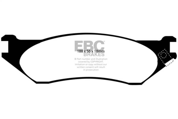 EBC - EBC 04-06 Dodge Durango 3.7 Yellowstuff Front Brake Pads - DP41638R