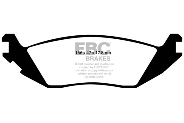 EBC - EBC 2019+ Ram 1500 Classic 3.6L/5.7L Yellowstuff Rear Brake Pads - DP41639R