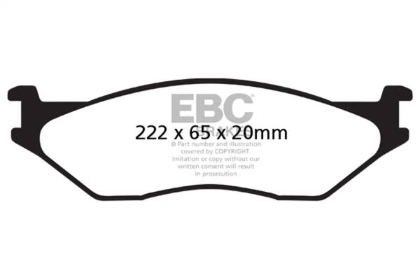 EBC - EBC 02-05 Ford Econoline E550 Yellowstuff Front Brake Pads - DP41653R