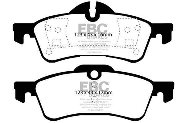 EBC Brakes - EBC Brakes Yellowstuff Street And Track Brake Pads