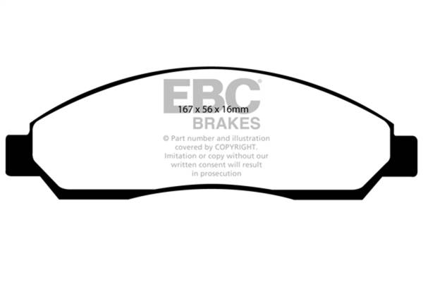 EBC - EBC 04-06 Chevrolet Colorado 2.8 Yellowstuff Front Brake Pads - DP41705R