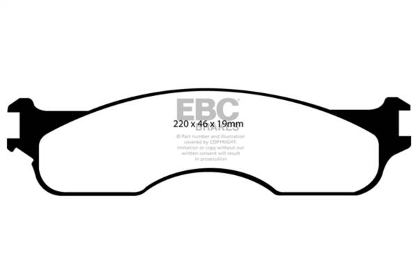 EBC - EBC 04 Dodge Ram SRT-10 8.3 Yellowstuff Front Brake Pads - DP41708R