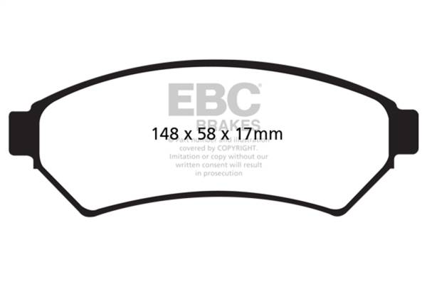 EBC - EBC 05-09 Buick Allure (Canada) 3.6 Yellowstuff Front Brake Pads - DP41727R