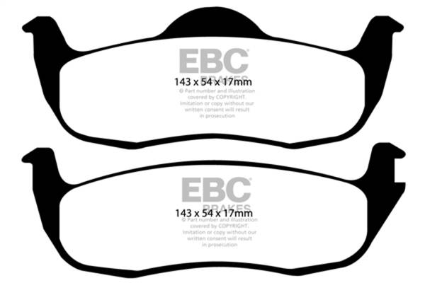 EBC - EBC 05-10 Jeep Commander 3.7 Yellowstuff Rear Brake Pads - DP41745R