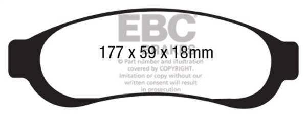 EBC Brakes - EBC Brakes Yellowstuff Street And Track Brake Pads DP41779R