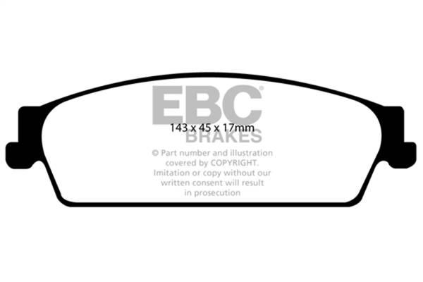 EBC Brakes - EBC Brakes Yellowstuff Street And Track Brake Pads DP41780R