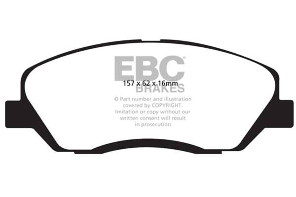 EBC Brakes - EBC Brakes Yellowstuff Street And Track Brake Pads DP41783R