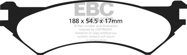 EBC Brakes - EBC Brakes Yellowstuff Street And Track Brake Pads DP41787R