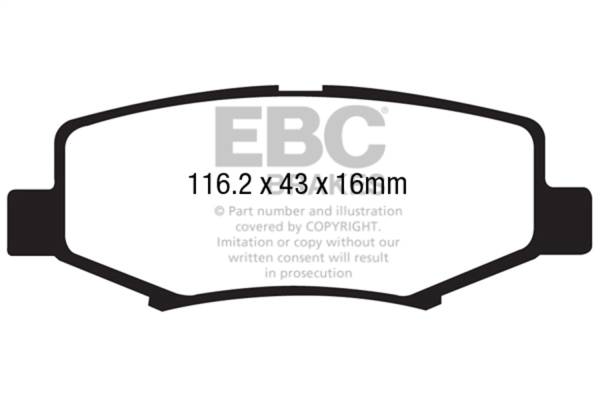 EBC Brakes - EBC Brakes Yellowstuff Street And Track Brake Pads DP41799R