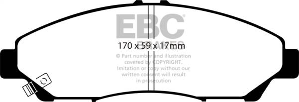 EBC Brakes - EBC Brakes Yellowstuff Street And Track Brake Pads DP41801R