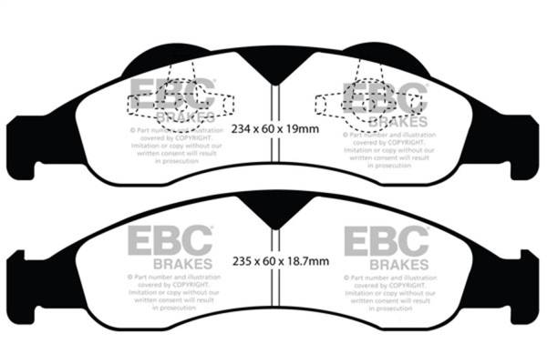 EBC Brakes - EBC Brakes Yellowstuff Street And Track Brake Pads DP41803R