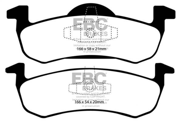 EBC Brakes - EBC Brakes Yellowstuff Street And Track Brake Pads DP41804R