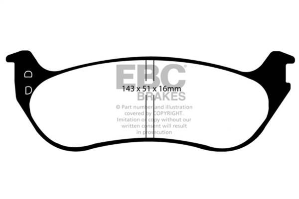 EBC Brakes - EBC Brakes Yellowstuff Street And Track Brake Pads DP41805R