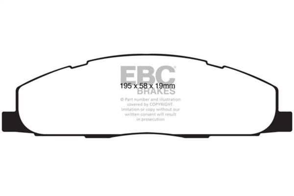 EBC - EBC 09-11 Dodge Ram 2500 Pick-up 5.7 2WD/4WD Yellowstuff Rear Brake Pads - DP41848R