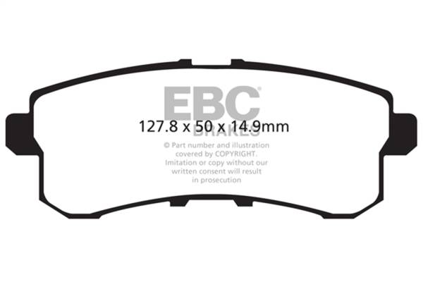 EBC Brakes - EBC Brakes Yellowstuff Street And Track Brake Pads DP41876R