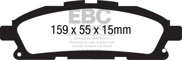 EBC Brakes - EBC Brakes Yellowstuff Street And Track Brake Pads DP41877R