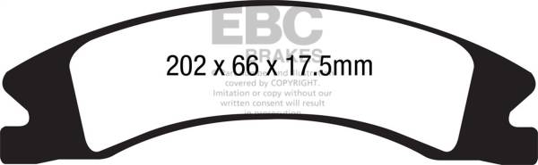 EBC Brakes - EBC Brakes Yellowstuff Street And Track Brake Pads DP41885R