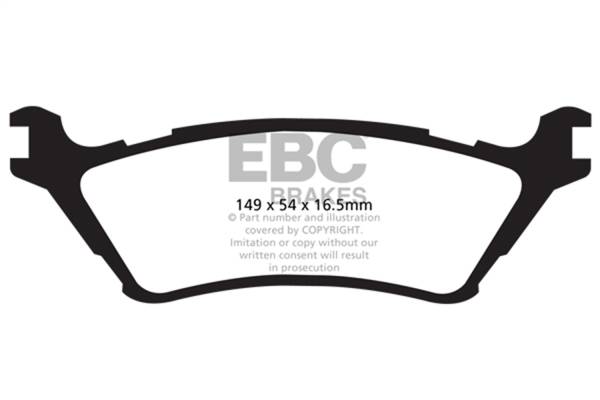 EBC Brakes - EBC Brakes Yellowstuff Street And Track Brake Pads DP41891R